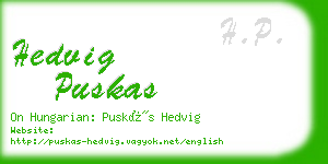 hedvig puskas business card